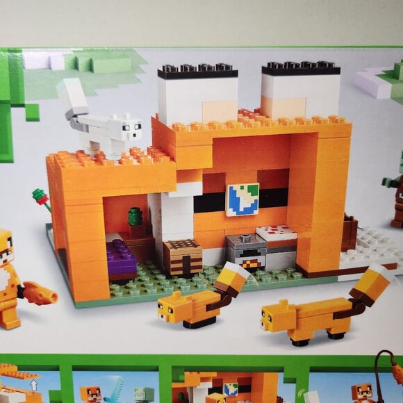 NEW LEGO MINECRAFT Fox Lodge House 21178 Drowned Zombie Minifigures Gift - Picture 3 of 7